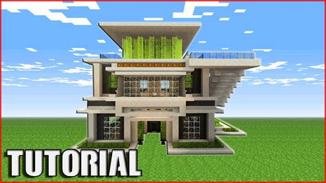 Minecraft Tutorial: How To Build A Quartz House | Modern house Tutorial [ How To Make - YouTube