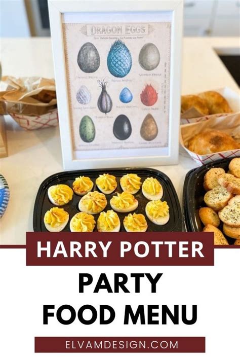 Harry Potter Party Food Menu in 2023 | Harry potter parties food, Harry ...