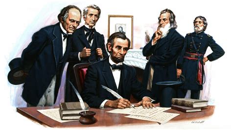 Abraham Lincoln signs the Emancipation Proclamation | January 1, 1863 ...