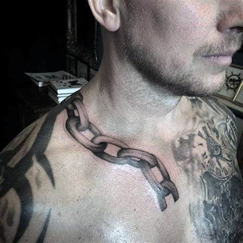 40 Chain Tattoos For Men - Manly Designs Linked In Strength