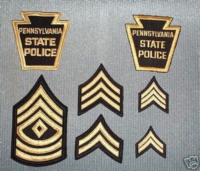 Pennsylvania PA State Police Old Rank Insignias & Patch | #30232689