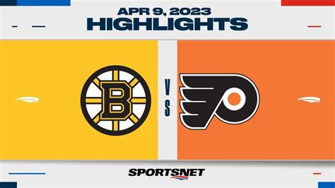 NHL Highlights | Bruins vs. Flyers - April 9, 2023 - Win Big Sports