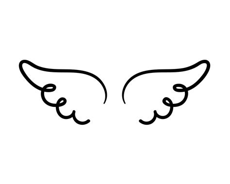 angel wings in heaven hawk feather wing pattern 22430823 Vector Art at Vecteezy