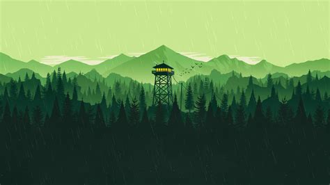 #Firewatch video game art #minimalism #simple #1080P #wallpaper # ...