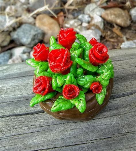 Miniature Handcrafted Roses - Etsy