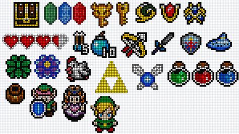 Pixel Zelda items by luckyworld2510 on DeviantArt