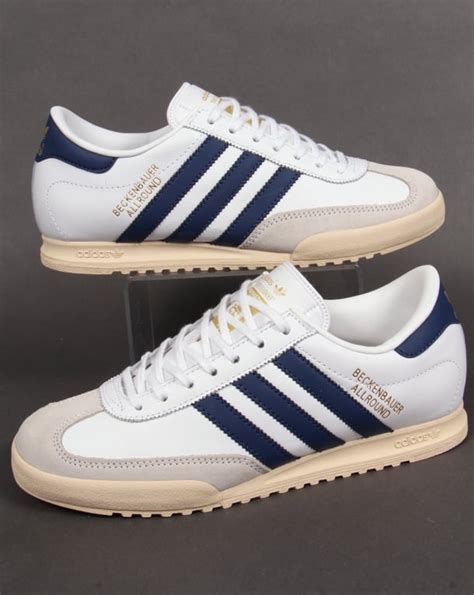 Adidas Beckenbauer Trainers White/navy/gold,Originals,allround