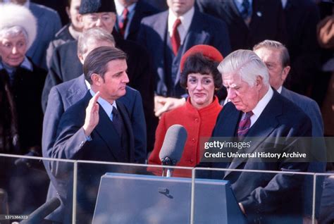 U.S. Vice President Walter Mondale with wife Joan Adams Mondale and... News Photo - Getty Images