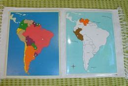 Individual Continent Puzzle Map