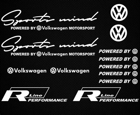 Volkswagen stickervolkswagen decal vinyl decal sticker set | Etsy