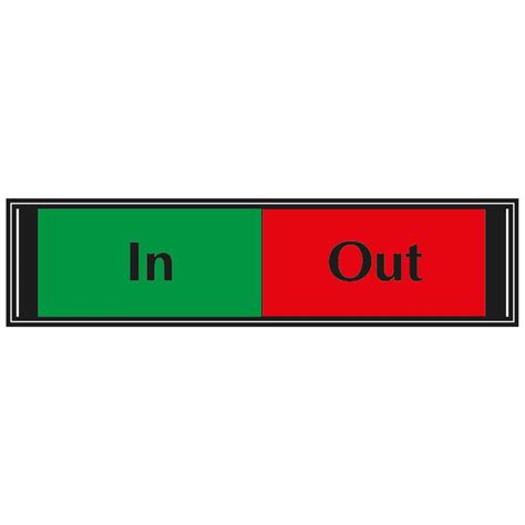 In / Out Sliding Sign for Doors G6DB/IO | ESE Direct