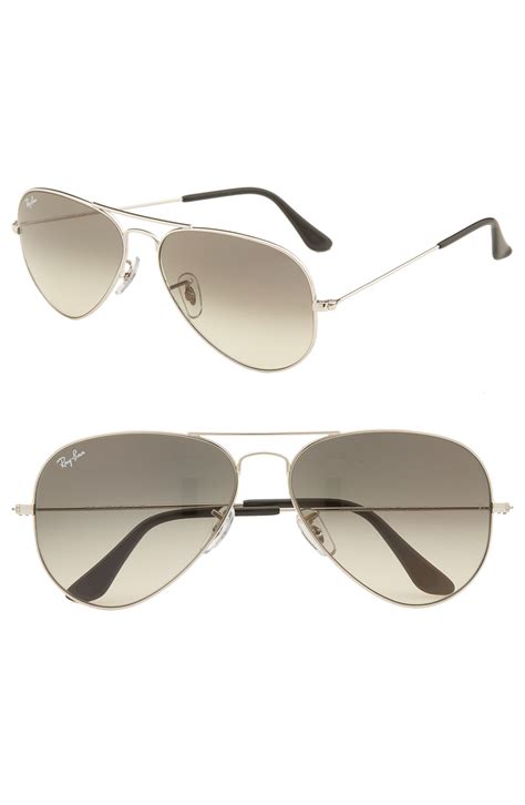 Ray-ban Classic Aviator Sunglasses in Gray for Men (smoke gradient) | Lyst