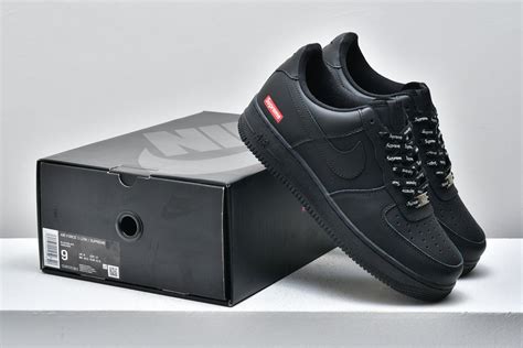 Supreme x Nike Air Force 1 Low “Box Logo Black” CU9225-001 - FavSole.com