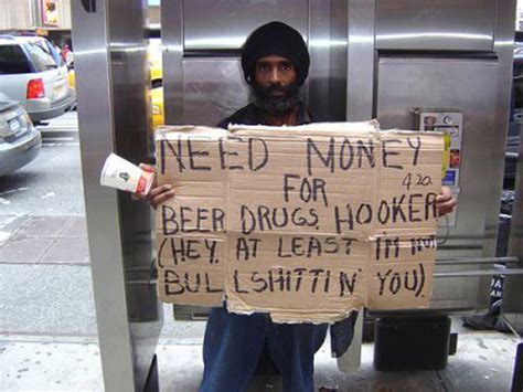 22 Hilarious & Clever Homeless Signs…