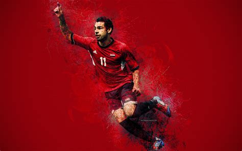 Download wallpapers Mohamed Salah, 4k, Egypt national football team ...