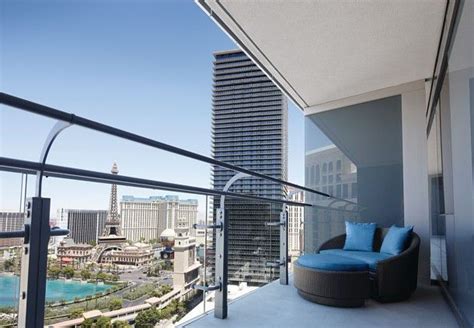 Terrace Suite Balcony with Water View at the Cosmopolitan of Las Vegas ...