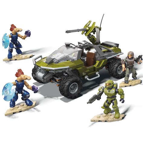 Mega Construx Halo Warthog Rally Vehicle Halo Infinite Construction Set With Master Chief ...