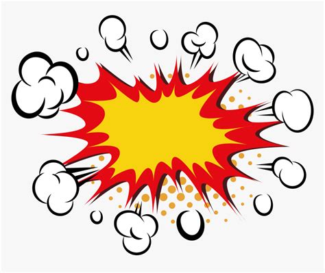 Orange Red Pop Style Explosion Frame Png And Vector - Pop Art Explosion Png, Transparent Png ...