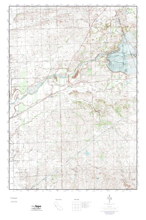 MyTopo Clements, California USGS Quad Topo Map