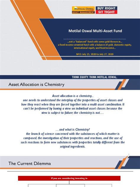 Motilal Oswal Multi Asset Fund | PDF | Financial Risk | Asset Allocation