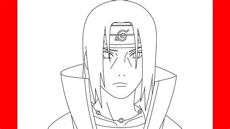 How To Draw Itachi Face