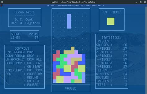 Python text terminal GUI framework, cool