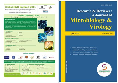 Research & reviews a journal of microbiology & virology (vol4, issue2 ...