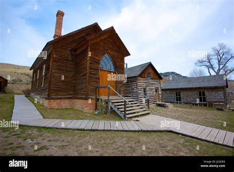 Bannack, Montana. An 1862 gold rush town now preserved in a 'state of ...