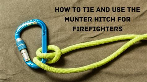 How to tie and use the Munter hitch - YouTube