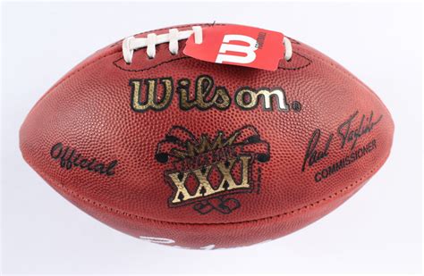 Brett Favre Signed Super Bowl XXXI Logo Football (Favre) | Pristine Auction