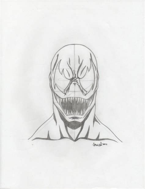 Drawing Carnage face sketch by The Scorpion Art | OurArtCorner