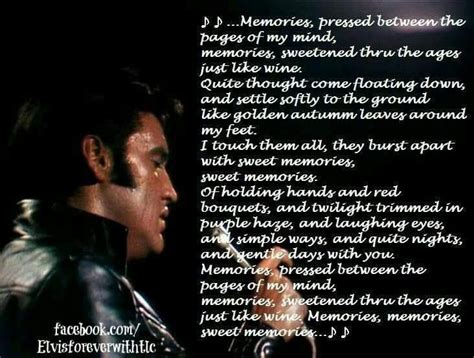 FOREVER 💜💜💜 | Elvis presley memories, Elvis lyrics, Elvis presley quotes