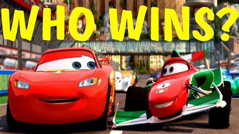 Lightning McQueen VS Francesco Bernoulli Battle Race Cars 2 The Video Game Cars Toon ENGLISH #4 ...