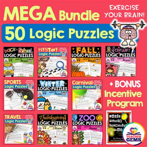 Logic Puzzles MEGA Bundle – Teacher Gems