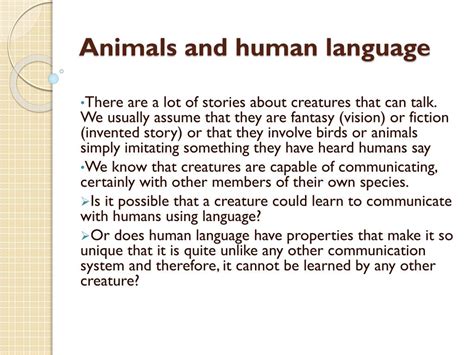 The Difference Between Human Language And Animal Language - The Difference Between Animal And ...