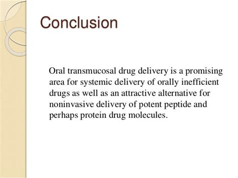 Advances in transmucosal drug delivery