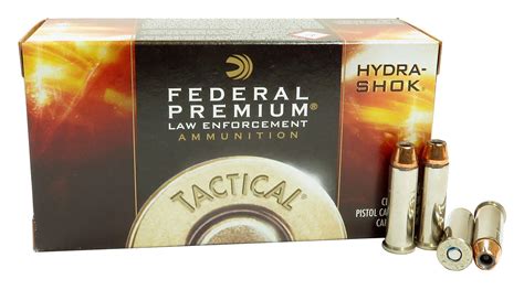 38 Special Ammo 129gr +P Hydra-Shok JHP Federal Tactical (P38HS1G) 50 Round Box ...