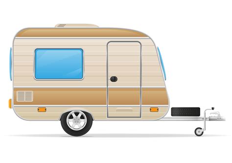trailer caravan vector illustration 489545 Vector Art at Vecteezy