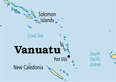 Current Affairs and General Knowledge: Capital and Currency - Vanuatu