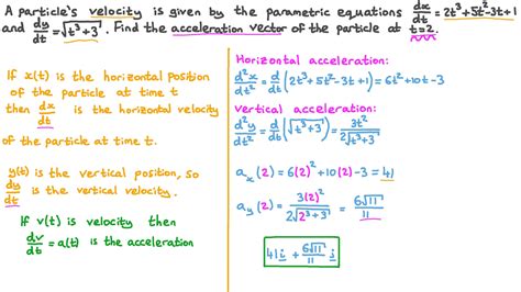 Velocity Acceleration Formula