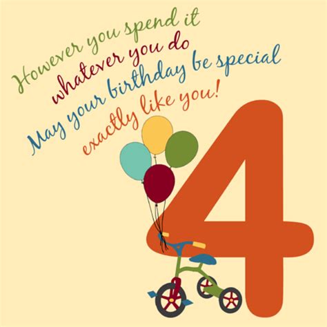 For A Special 4 Year Old! Free For Kids eCards, Greeting Cards | 123 ...