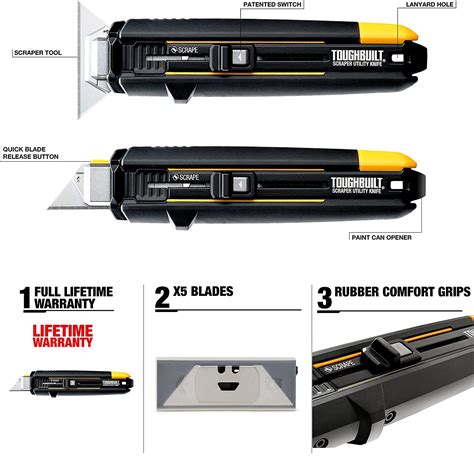 ToughBuilt Scraper Utility Knife – KnifeGenie.com