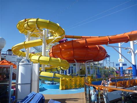 Waterslides on the ship - Carnival Breeze | Carnival breeze, Waterslides, Cruisin