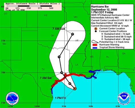 Hurricane Ike Eyeing Galveston Island