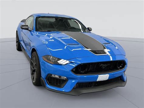 Brand New 2022 Mustang Mach-1 Premium Grabber Blue, Black Leather, Handling Pkg - New Ford ...