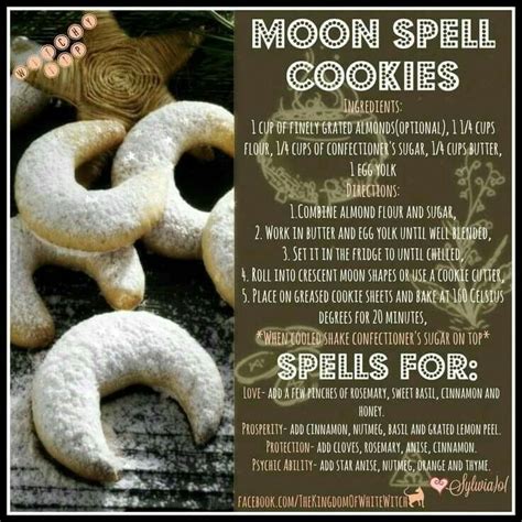 Moon Cookies Comida Picnic, Kitchen Witch Recipes, Moon Cookies, 13 ...