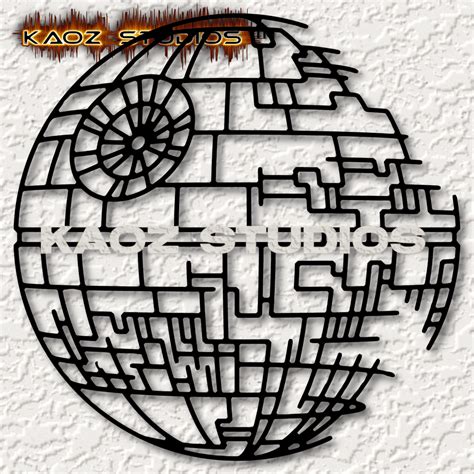 death star wall art star wars wall decor starwars fan art decoration - 3D model by KaozKitten on ...