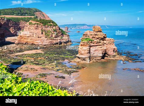 Ladram Bay in Dorset, United Kingdom, Jurassic Coast Stock Photo - Alamy