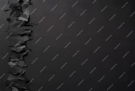 Premium AI Image | Photo background of black torn paper texture 13