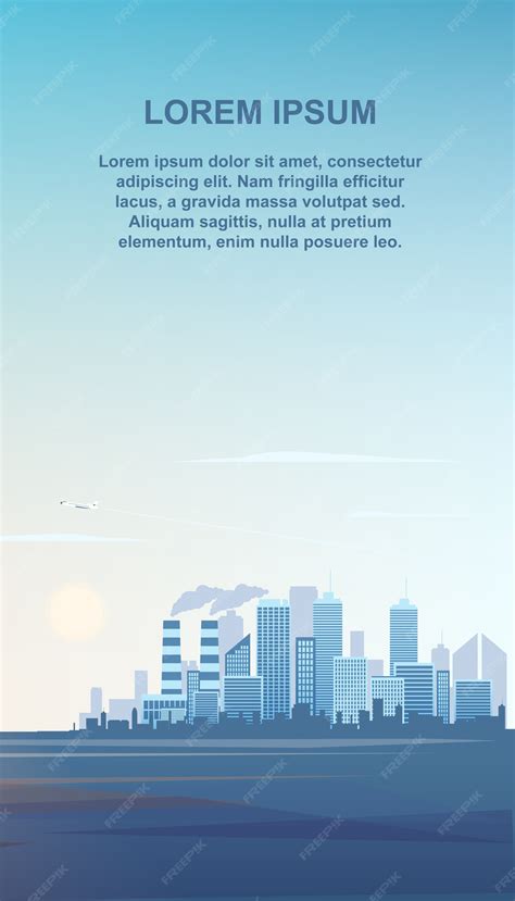 Premium Vector | Panorama modern cityscape.